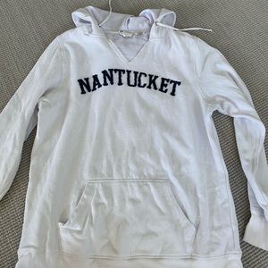 White Nantucket Hoodie (girls’ size L)